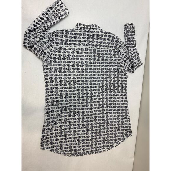 Hedgehog Twee Print Button Down Shirt 100% Cotton Sonoma - Size Large Women - Picture 7 of 9